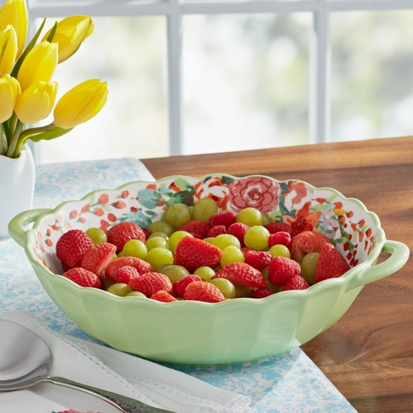 ❤️ New Pioneer Woman Painted Meadow Serving Bowl - Picture 1 of 8